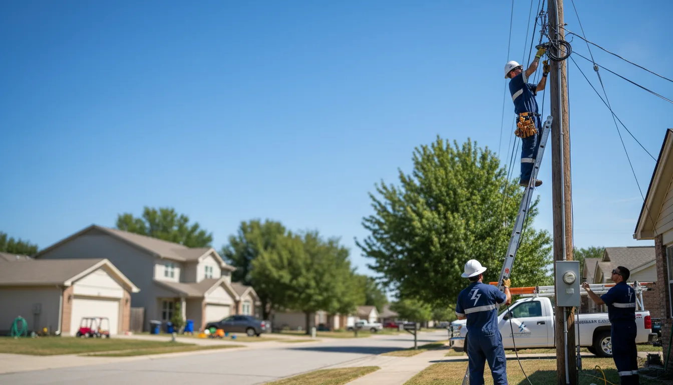 Residential electrician providing installation services in Struthers, OH